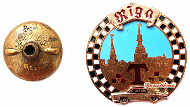 Знак "Таксист г.Рига"