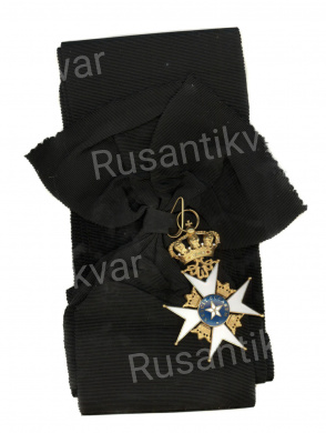 Швеция. Знак Ордена "Полярная Звезда" 1 степень, Командор Большого Креста.