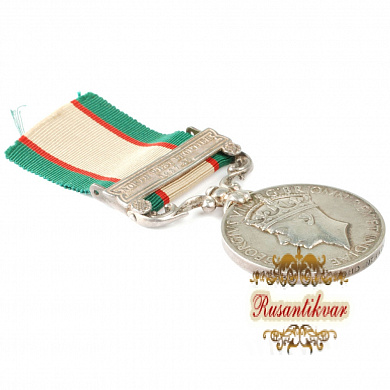 Англия. Медаль " За службу в Индии" с портретом короля Георга VI.