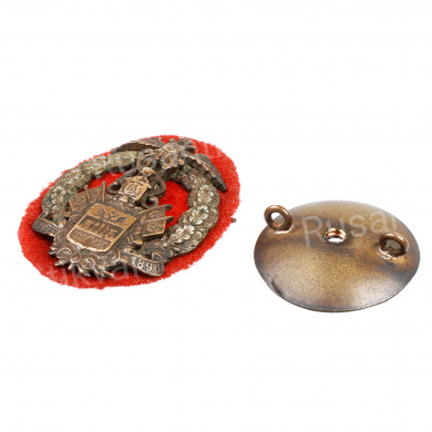 Полковой знак войска Кубанского для нижних чинов (бронза)