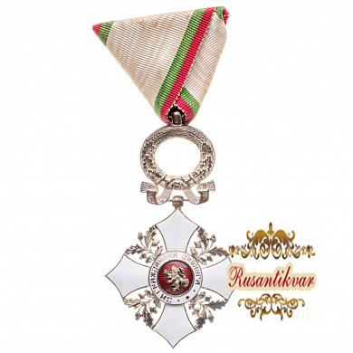 Болгария. Орден "За гражданские заслуги" 5 степени с венцом, 1945 - 1948 гг с футляром.