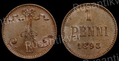 1 пенни 1893 год