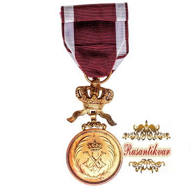 Бельгия (Королевство). Медаль Ордена "Короны" 1 степени "в золоте" (официальное название "Gold Medal Ordre de Couronne"). 