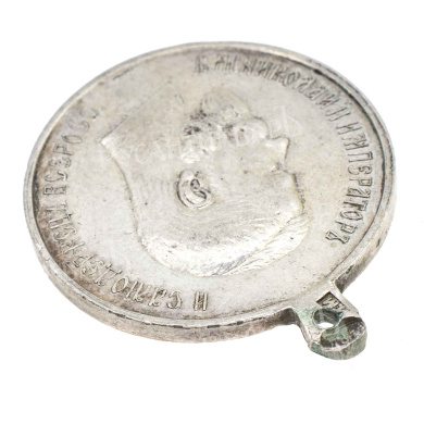 Медаль "В память коронации Императора Николая II". Частник.