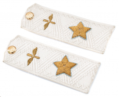 Погоны на парадную рубашку Маршала авиации Кожедуба И.Н. с документом