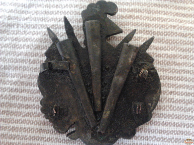 Знак с лядуночной перевязи казаков Л-Гв.Атаманского и Л-Гв.Казачьего полков