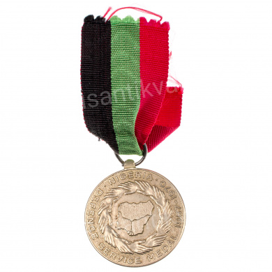 Нигерия. Медаль "За службу в обороне страны. 1967 - 1970 гг".