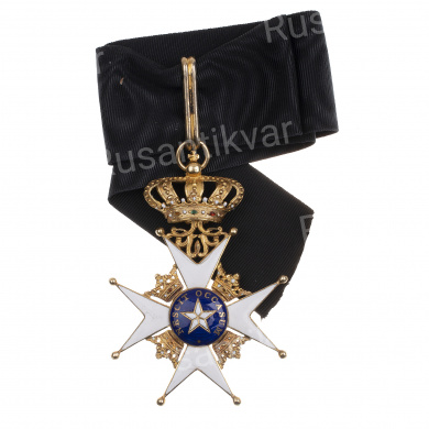 Швеция. Знак Ордена "Полярная Звезда" 1 степень, Командор Большого Креста.