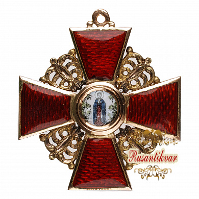 Императорский орден Святой Анны III степени без мечей (золото)