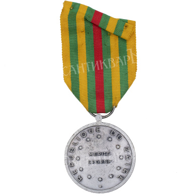 Заир. Медаль "За заслуги в области спорта" 2 степень, 2 тип.