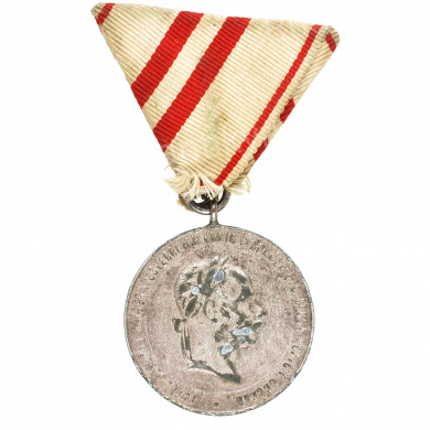 Австро-Венгрия. Медаль "В память 25-летия восхождения императора Франца Иосифа I (1848-1916 гг.) на Австро-Венгерский престол."