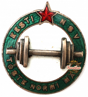 Знак "Выполнения нормотива по штанге ЭССР"