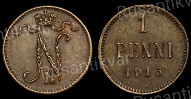 1 пенни 1915 год
