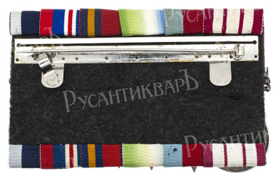 Великобритания.  Наградная колодка из 6 медалей времён II Мировой войны.