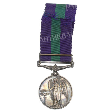 Великобритания. Медаль "За Общие Заслуги" с портретом Короля Георга VI (1949 -  1952 гг) с планкой "МАЛАЙЯ"