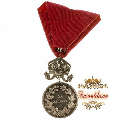 Болгария. Медаль "За Заслуги" с короной 2 степени. В коробке.