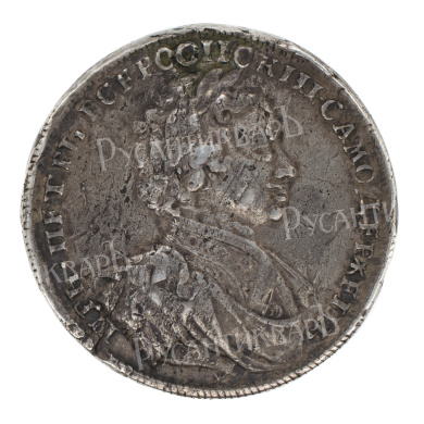 Наградная солдатская медаль за сражение при Полтаве, 27 июня 1709 г. 