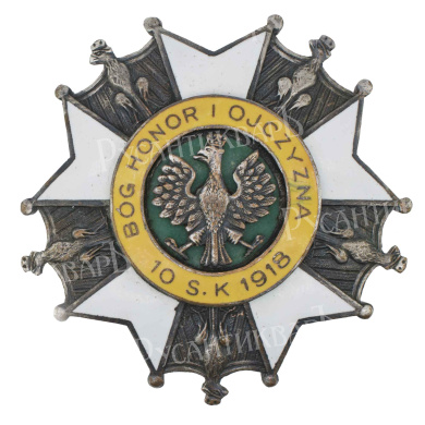 Польша. Офицерский знак 10-й конно-стрелковый полк.