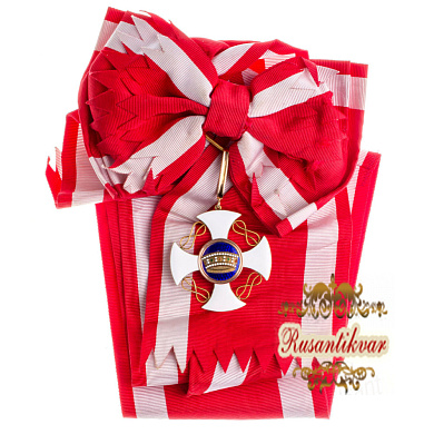 Италия . Знак Ордена (Крест Рупперта) "Короны Италии" 1 степень.