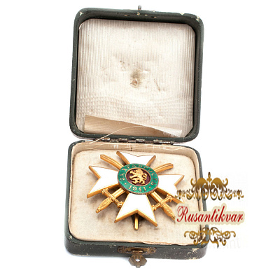 Болгария (Царство Болгария). Орден "За Храбрость" 3 степени, 1 - го класса, 5 типа (1941 г) в оригинальном футляре. 