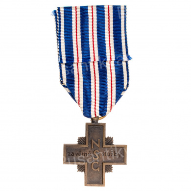Чехословакия. Памятный крест Национальной стрелковой гвардии (NSG) "За Верную Службу" 1938 г.