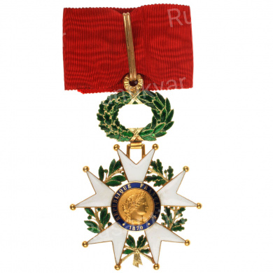 Франция . Знак Ордена "Почетного Легиона" 3 степень. Командор. III Республика.