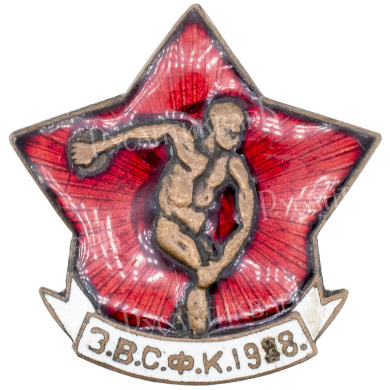 Знак "Закавказский высший совет физической культуры. 1928 г". АРТИКУЛ П6-5