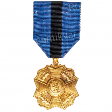 Бельгия. Медаль Ордена "Леопольда II" 1 степени "в золоте" 2 тип (1908 - 1951 гг).