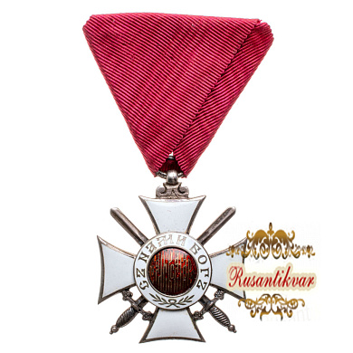 Болгария (Царство Болгария). Знак Ордена "Святой Александр" 5 рыцарская (кавалерская) степень с мечами (Официальное название "Свети Александър").