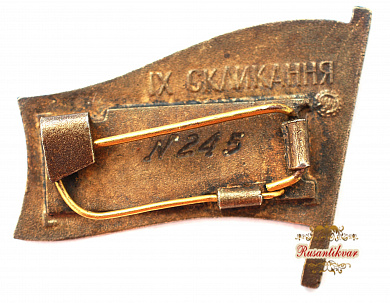 Знак "Депутат Верховного Совета Украинской ССР IX созыва" №245