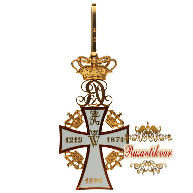 Дания. Орден "Даннеброга" (Орден Заслуг) 2 - го класса. Командор.