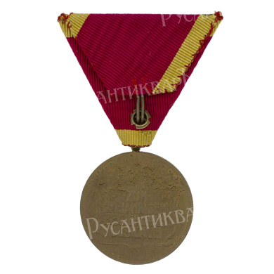 Лихтенштейн. Памятная медаль к 50 - летию правления принца Йоханна II 1908 г.