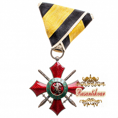 Болгария (Царство Болгария). Знак Ордена "За военные заслуги" 5 степени.