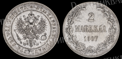 2 марка 1907 год "L"