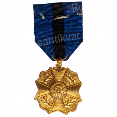 Бельгия. Медаль Ордена "Леопольда II" 1 степени "в золоте" 2 тип (1908 - 1951 гг).