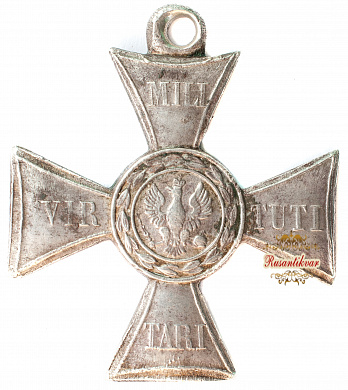 Знак отличия Польского ордена военного достоинства 5-й степени.