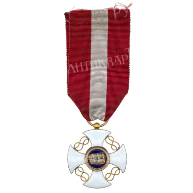 Италия. Знак Ордена (Крест Рупперта) "Короны Италии" 5 степень. Рыцарь.