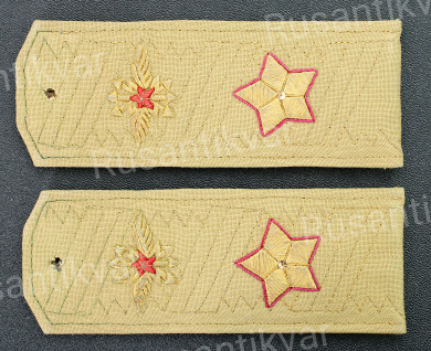 Погоны на рубашку Маршала войск связи (малиновая выпушка)